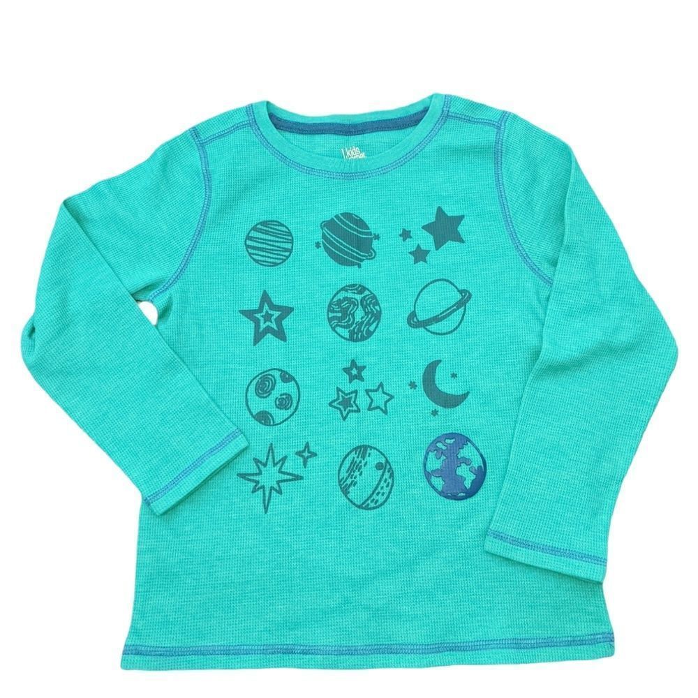 Kids Korner Collection long sleeve shirt Space Theme Size 7